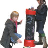 Interactieve spelpaal 11 Aangepast ontwerp met krijtbord.